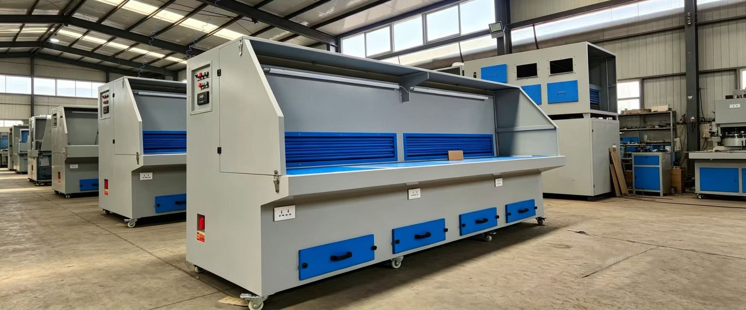 Hardware polishing dust removal bench