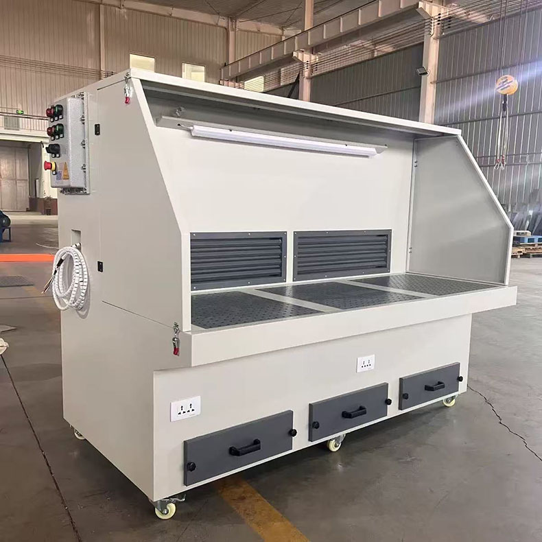Polishing dust collector workbench