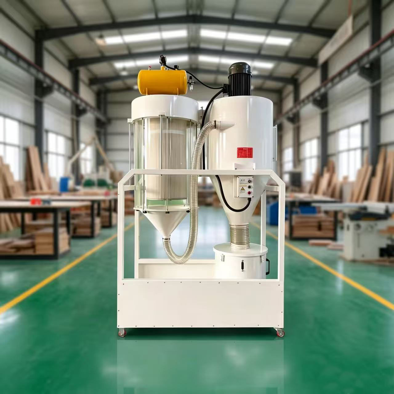 Woodworking dust collector cyclone separator