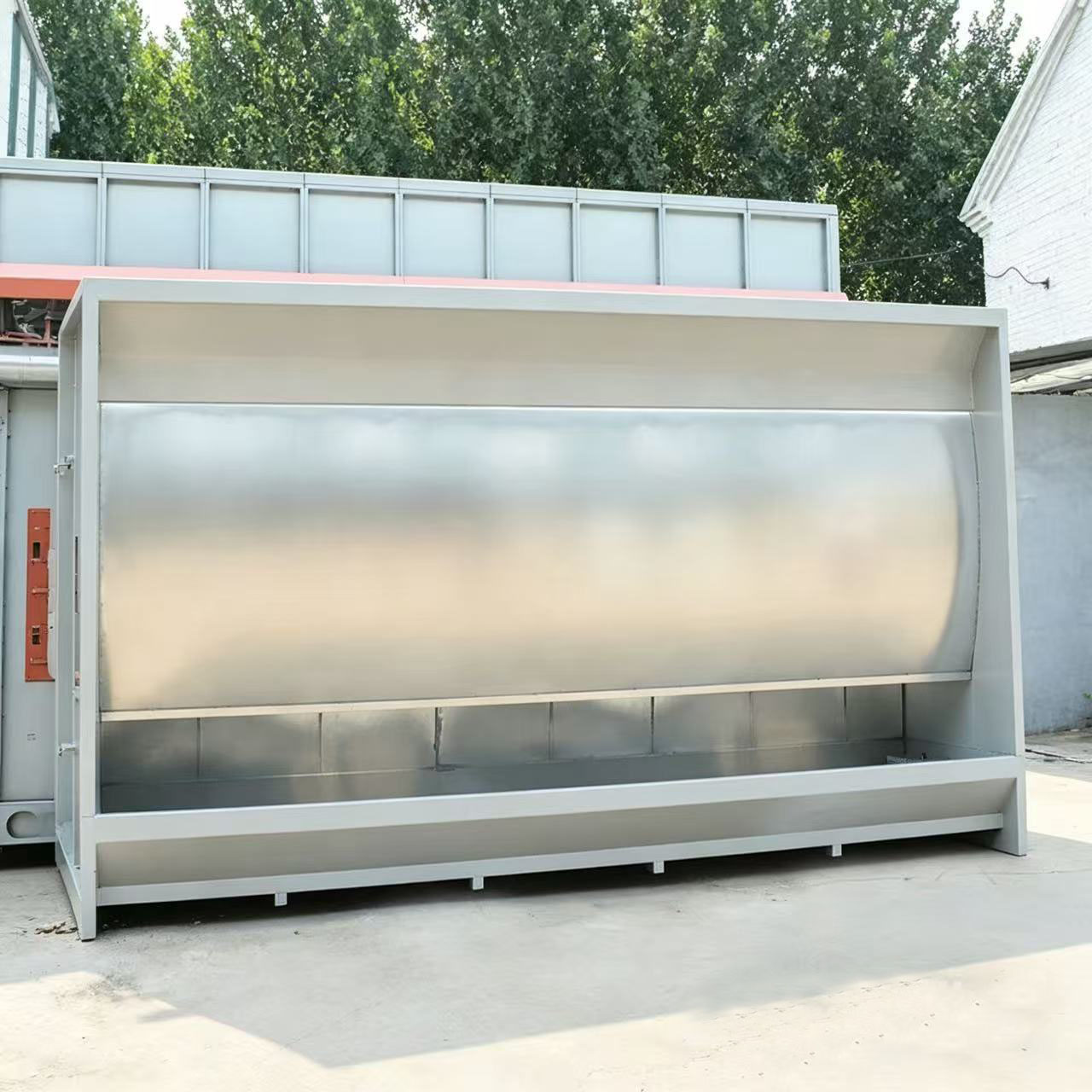 Air washing water curtain cabinet