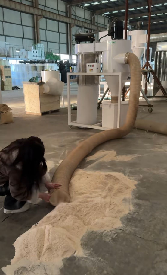木工粉尘旋风除尘器试机图