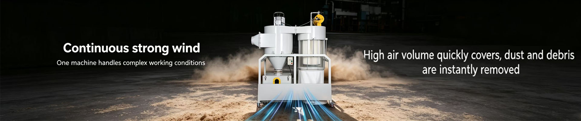 7.5kw cyclone dust collector High suction