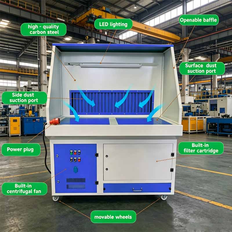 Grinding Dust Collection Table