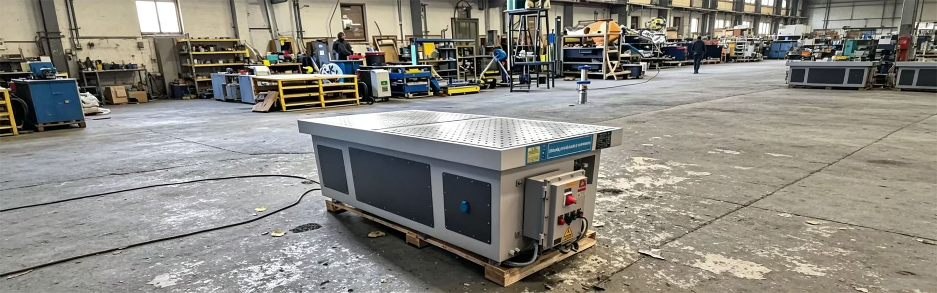 Flat grinding table