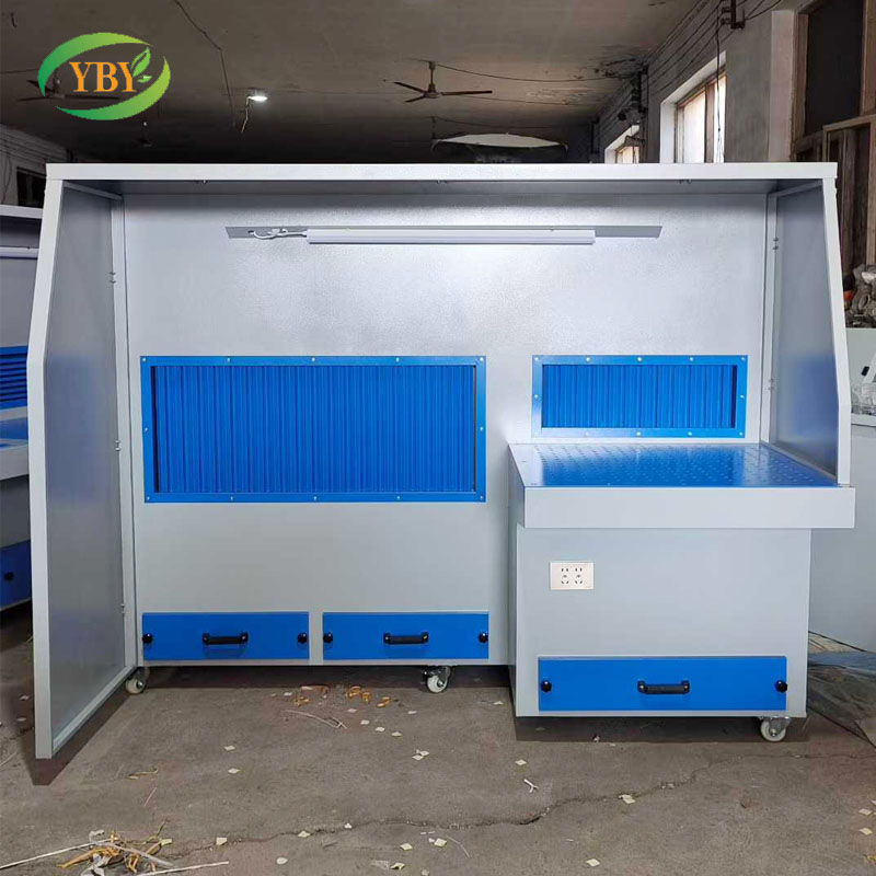 Customized polishing cabinets and benches