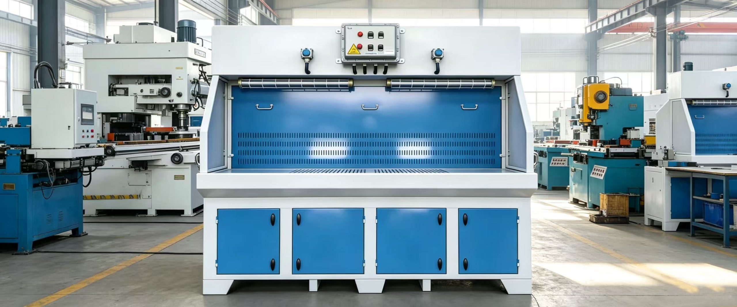 Under-suction explosion-proof grinding table