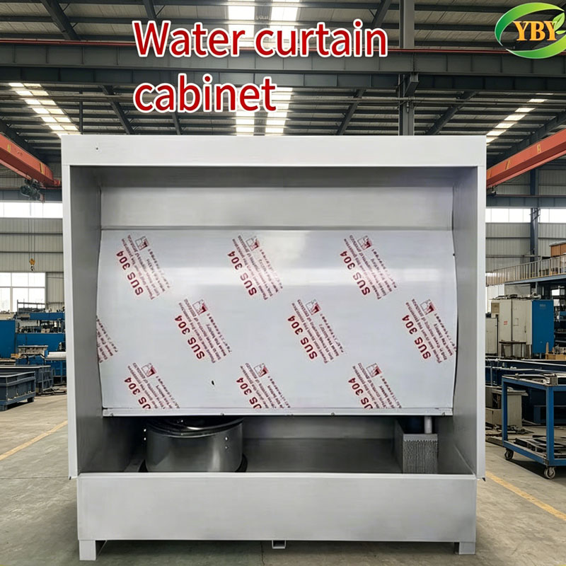 Efficient water curtain cabinet