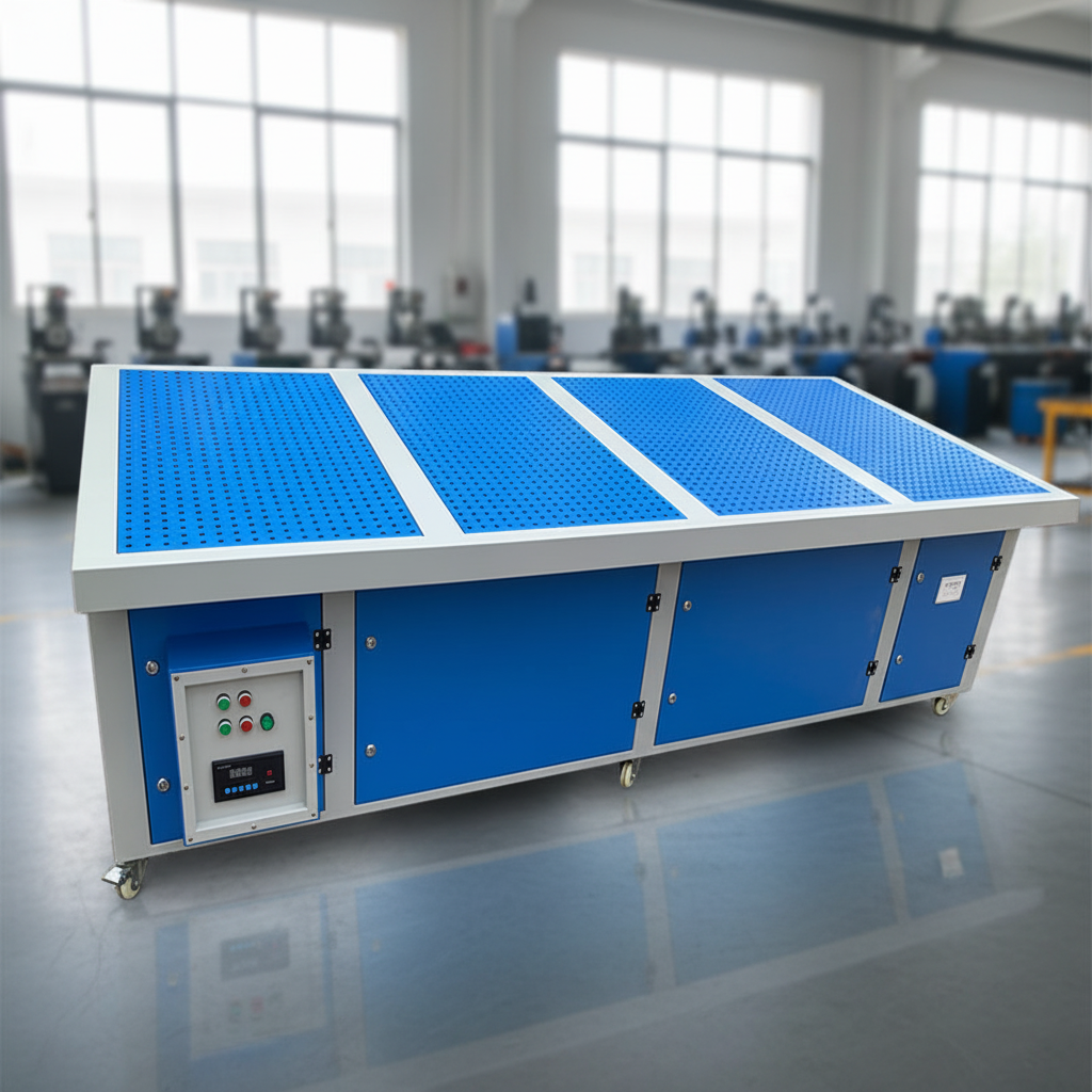 Industrial flat descending grinding table