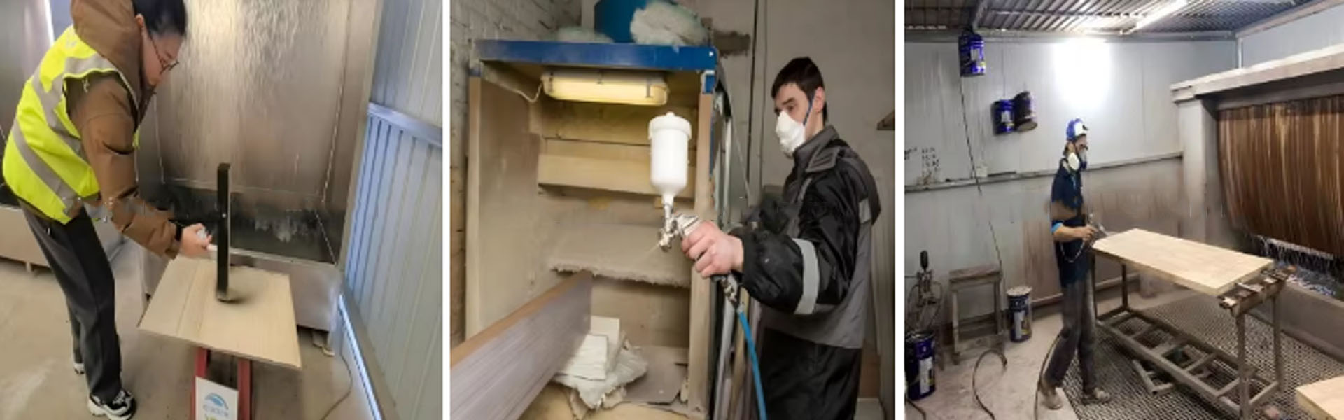 Water curtain cabinet operating conditions