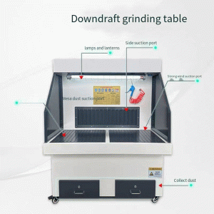 Under-suction grinding table