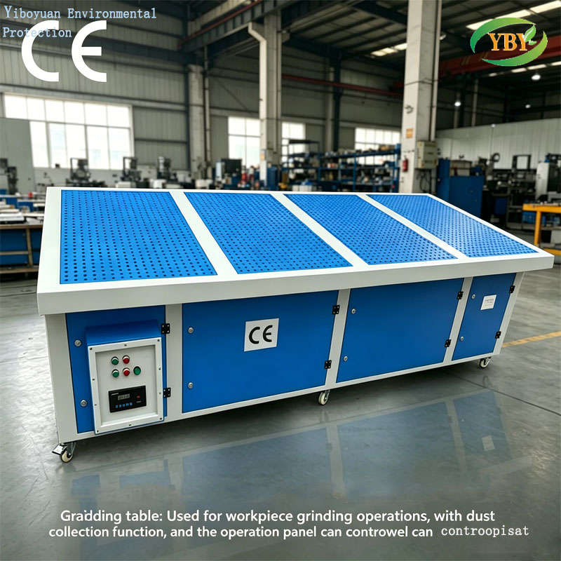 Portable Flat Grinding Dust Table Integrated Dust Collector