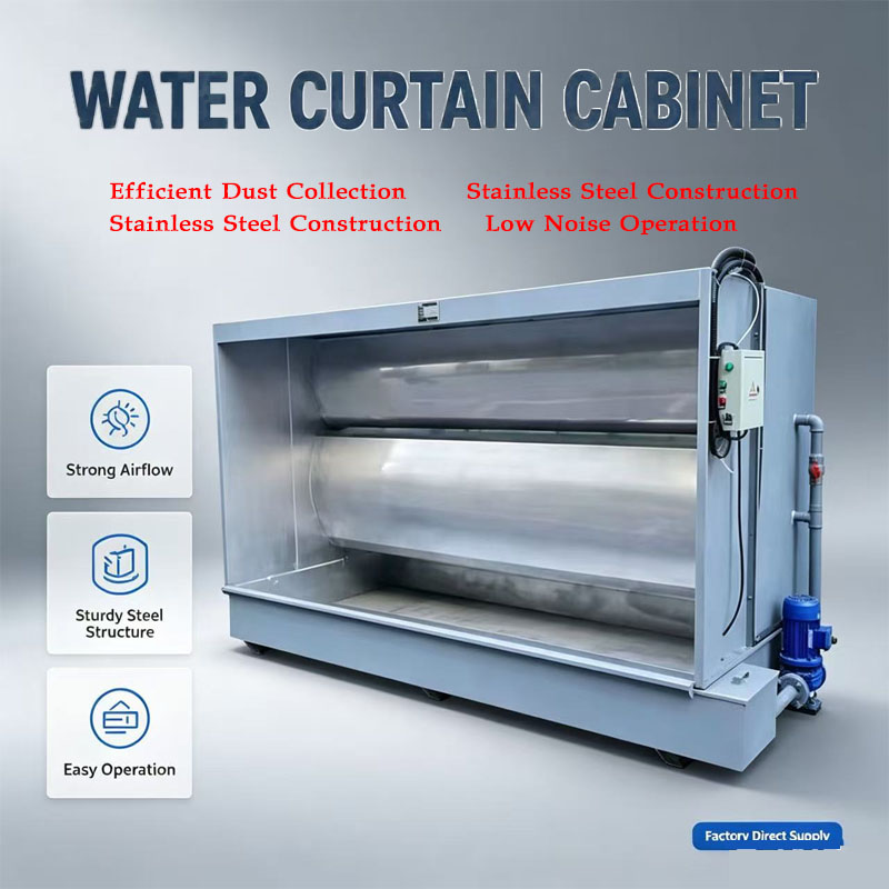 Water Curtain Cabinet | Industrial Spray Paint Fume Purification Cabinet