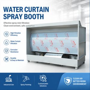Industrial Water Curtain Cabinet for Paint Mist Removal and Air Filtration