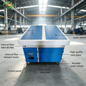 Industrial Dust Extraction Workbench for Grinding Sanding and Cutting Operations