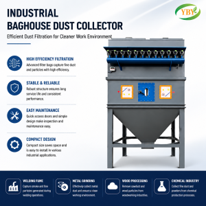 High Temp Pulse Bag Filter Dust Collector for Biomass Boiler Flue Gas Purification