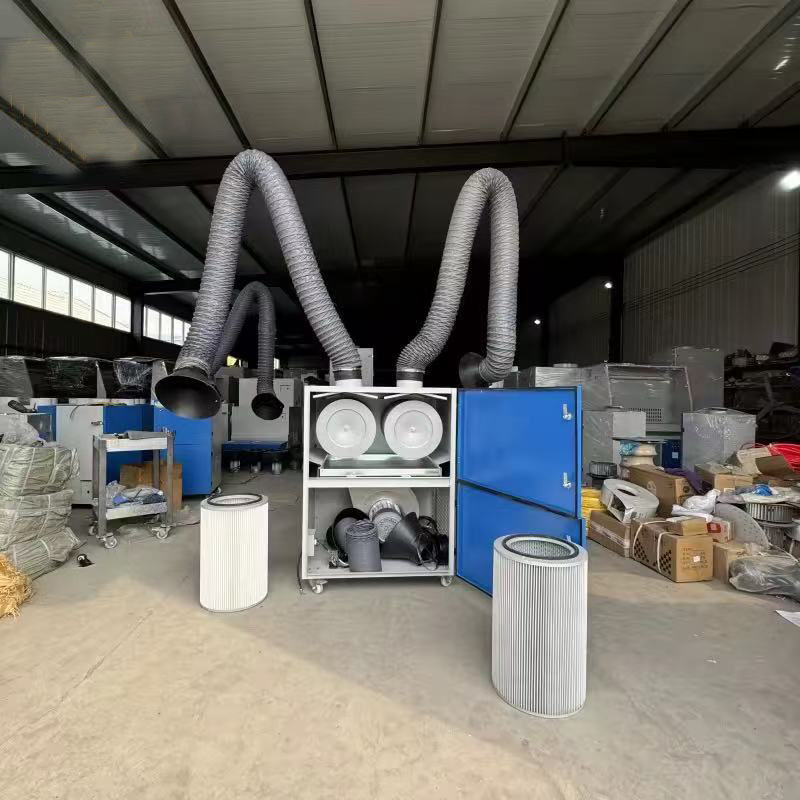 Dual Arm Fume Extractor Industrial Air Purification System - Image 2