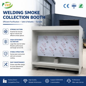 Industrial Wet Paint Booth with Water Curtain Filtration System