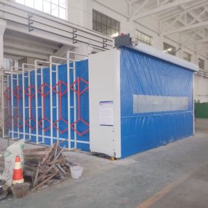 Unbeatable 9m Mobile Retractable Spray Booth