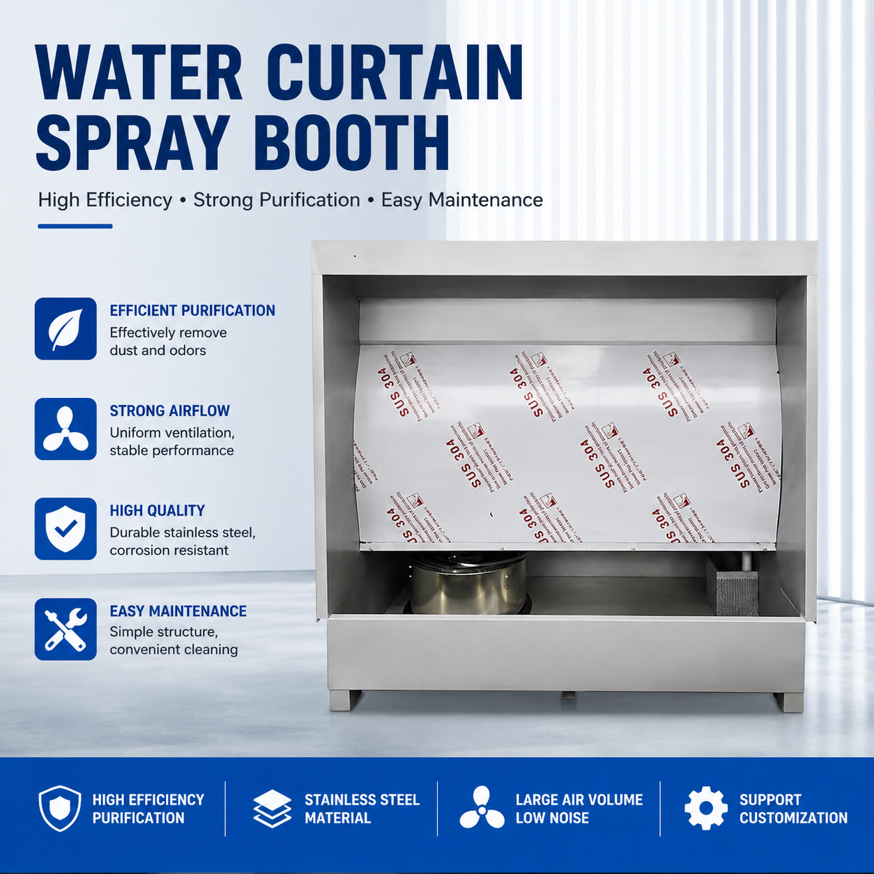 Water Curtain Spray Booth