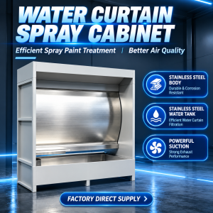 Industrial Water Curtain Spray Booth