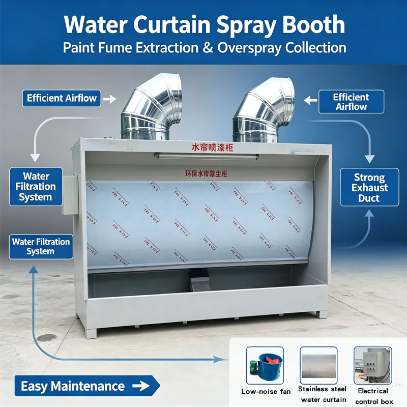 Water Curtain Spray Booth